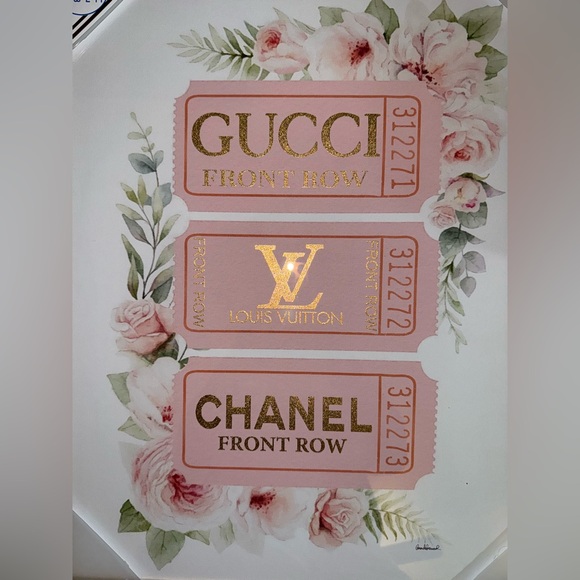 New “Front Row Tickets G L C” PlexiGlass Wall Art Decor